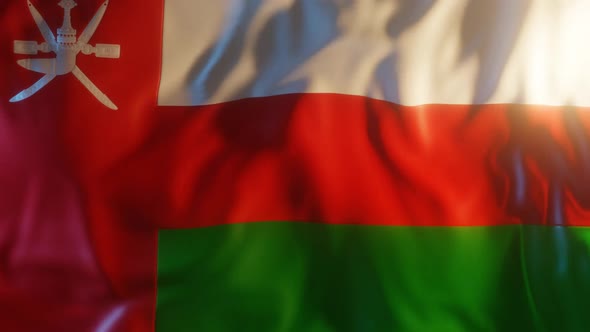 Oman Flag with Edge Bump