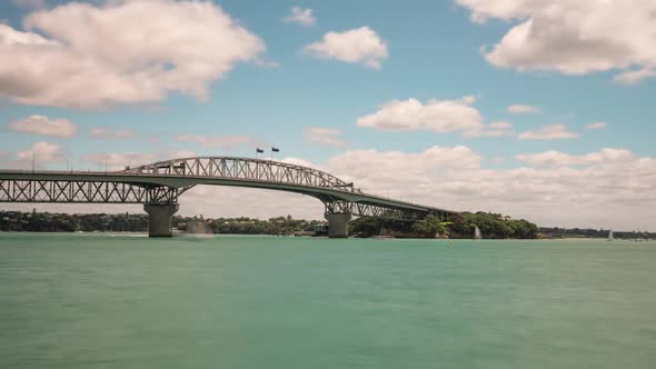 Auckland Harbour Bridge New Zealand Time Lapse