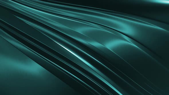 Cyan Steel Waving Background