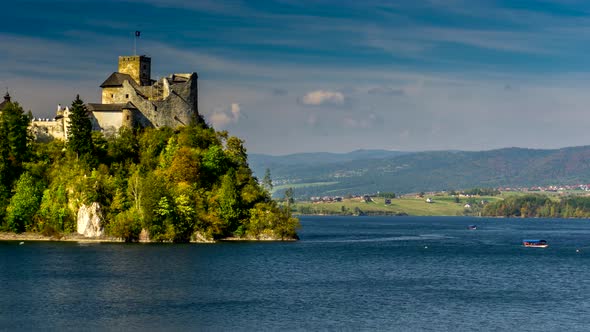 Medieval Dunajec Castle in Niedzica