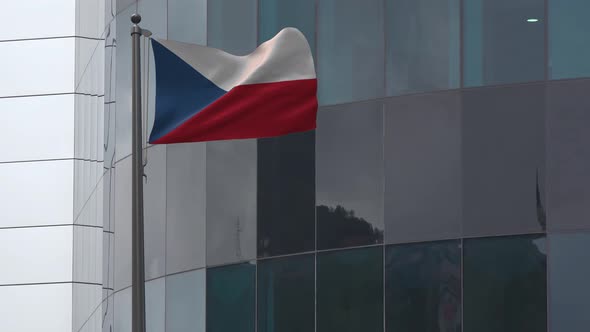 Czech Republic Flag  Background 4K