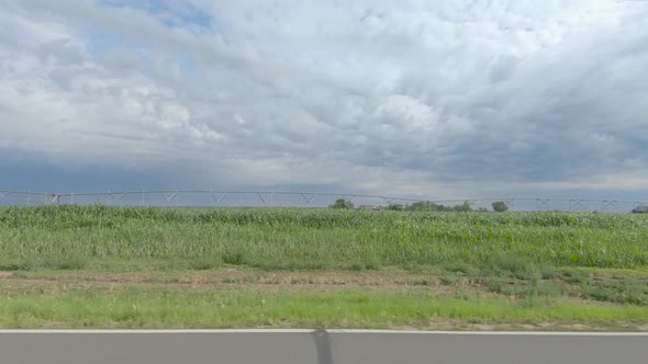 A drive along a country road in rural America.