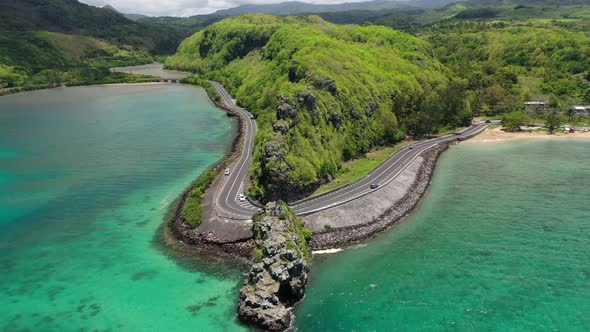 Mauritius Island, View of the Cape with the Monument To Captain Matthew Flinders and the Indian