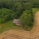Top View Aerial Shot of Abandoned House in the Forest - VideoHive Item for Sale