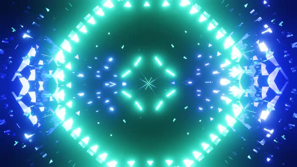 Vj Loop Of The Blue Crystall Background For Party 4K