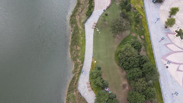 Overlooking the Park Lake