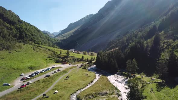 Landscape of Pralognan La Vanoise