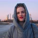 Portrait of a Young Woman on the Street in a Hood - VideoHive Item for Sale