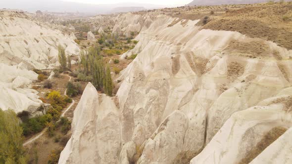 Aerial View Cappadocia Landscape