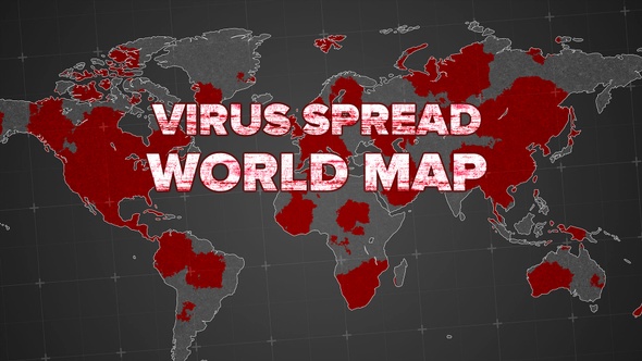 Virus Spread on World Map