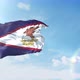 American Samoa Flag Waving at Wind in the blue Sky - VideoHive Item for Sale