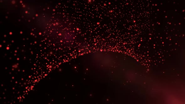 Red Particles Animation 4K