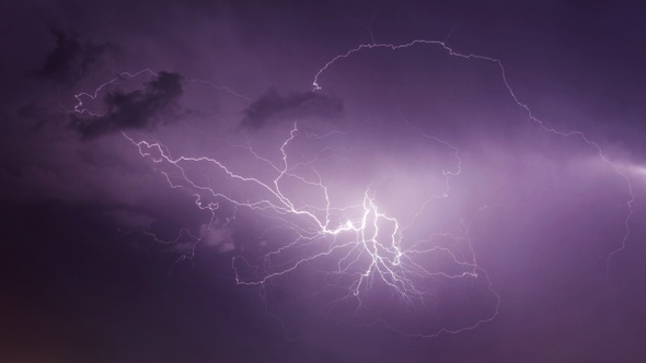 Lightnings in Storm