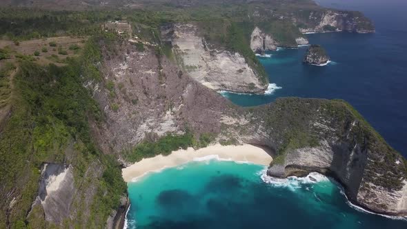 Aerial View of Kelingking Beach