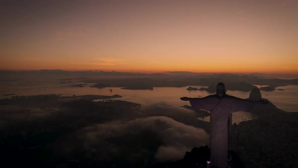 Above Christ Redeemer sholder