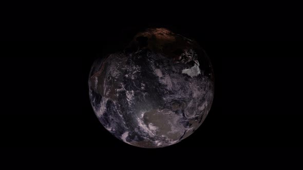 Earth Globe Rotation 4K