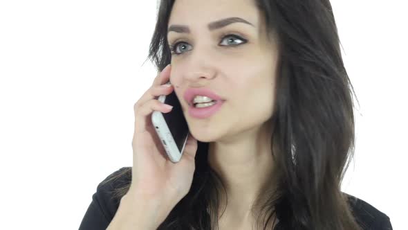 Phone Call, Business Woman Talking On Smartphone
