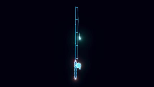 Fishing Pole Hologram Hd