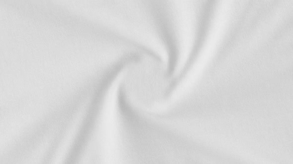 White Cloth Twist with Folds