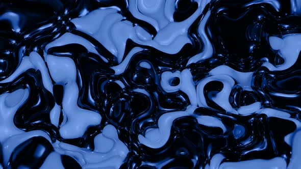 Black Blue Material Liquid Animated Background