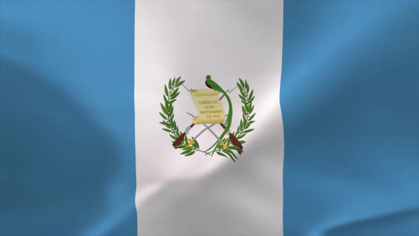 Guatemala Waving Flag 4K Moving Wallpaper Background