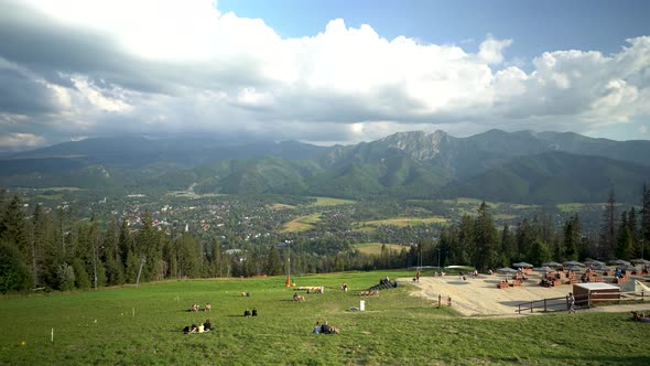 Zakopane Viewpoint Pan shot, Poland