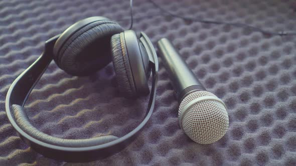 Close Up of Studio Sound Acoustical Foam Background