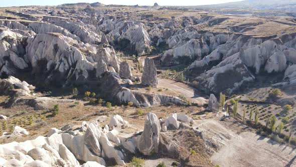 Aerial View Cappadocia Landscape