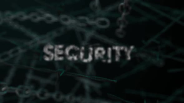 3D Dark Crime Background Word Security