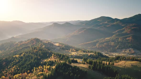 Fog Over Sun Mountain Village Aerial