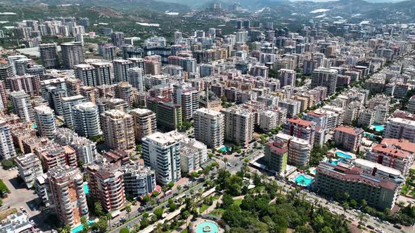 Mahmutlar Aerial View Turkey Alanya 4 K