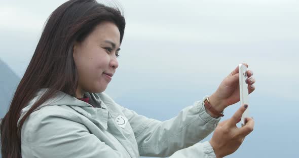 Woman Taking Selfie