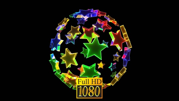 Star Ball Is Multicolored HD