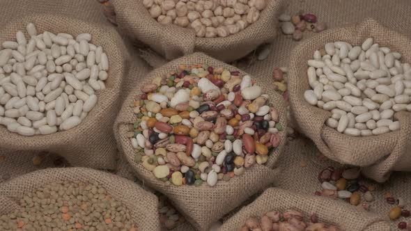 Mixed Dry Legumes Beans, Lentils, Chickpeas