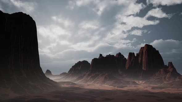 Rock Formations in the Nevada Desert