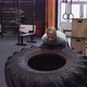 Fitness Woman Doing Big Tire Flips Exercise During Functional Training - VideoHive Item for Sale