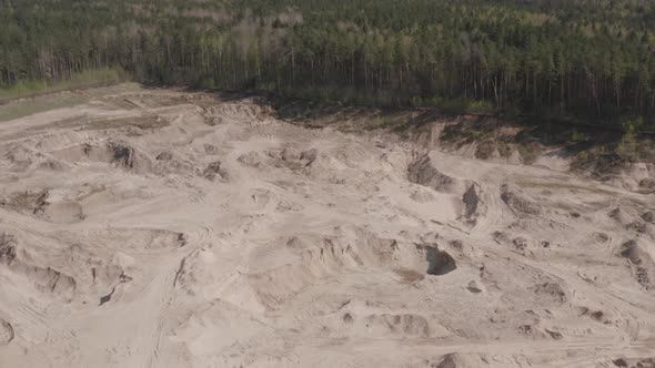 Abandoned Sand Quarry Turned into Motocross Practise Field