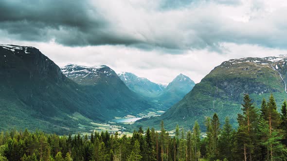 Byrkjelo Village Sogn Og Fjordane County Norway