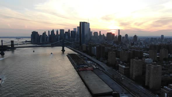 Aerial View of Skyscrapers and Buildings