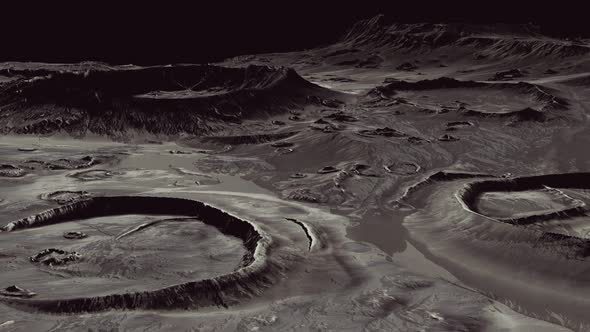 Moon Surface with Many Craters alt