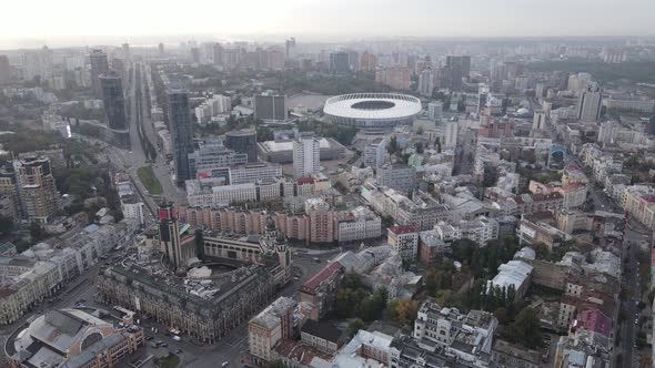 Kyiv - the Capital of Ukraine. Aerial View. Kiev