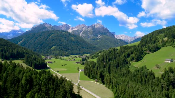 Scenic View of the Landscape in the Alps