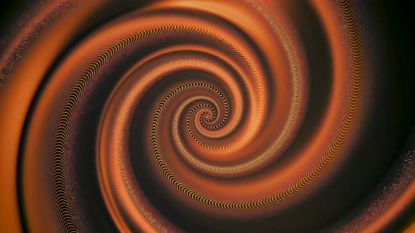 Abstract rotating helix moving and hypnotizing