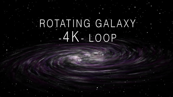 Rotating Galaxy 4K