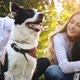 Beautiful Couple Cuddling and Walking Dogs Outdoors - VideoHive Item for Sale