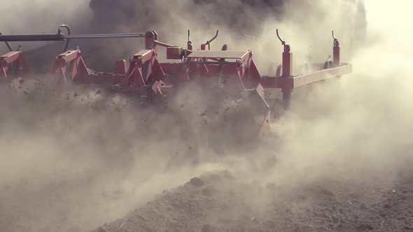 Tractor In A Field