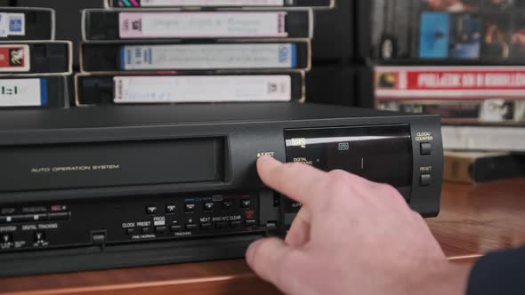 Eject VHS Tape Cassette From VCR Player