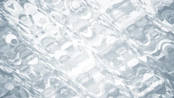 White Wavy Flowing Background