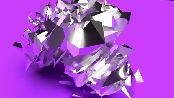 Metal Star Explosion Abstract Hyperspace Background Super Slow Motion 1000 FPS alt