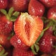 Juicy Sweet Strawberry On The Background Of Rotating Berry. - VideoHive Item for Sale